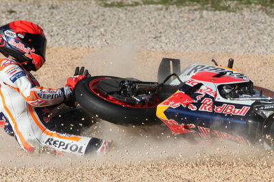 Marc Marquez crash, Portuguese MotoGP. 24 March