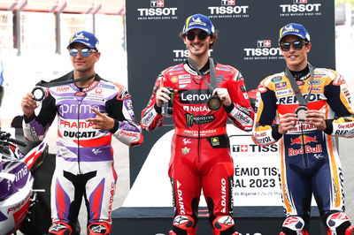 Jorge Martin, Francesco Bagnaia, Marc Marquez, Sprint Race, Portuguese MotoGP, 25 March