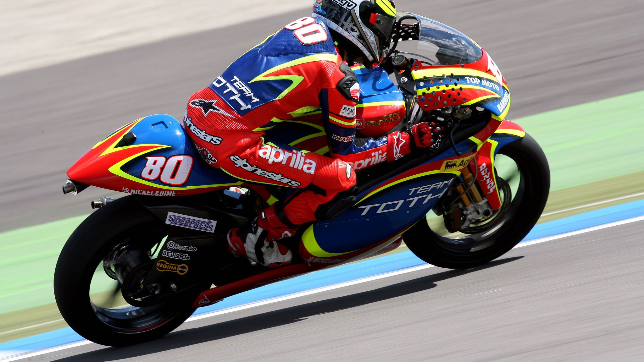 Hector Barbera (ESP), Team Toth Aprilia, Aprilia, 80, 2007 250 Grand Prix World Championship,
Round 9, Assen, Netherlands,