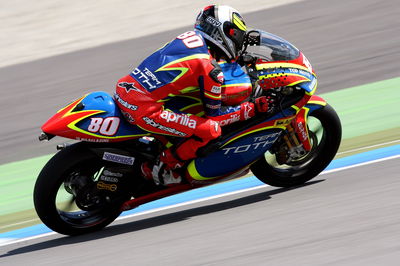 Hector Barbera (ESP), Team Toth Aprilia, Aprilia, 80, 2007 250 Grand Prix World Championship,
Round 9, Assen, Netherlands,