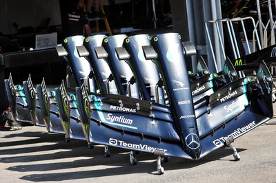 Mercedes AMG F1 W14 front wings. Formula 1 World Championship, Rd 4, Azerbaijan Grand Prix, Baku Street Circuit,