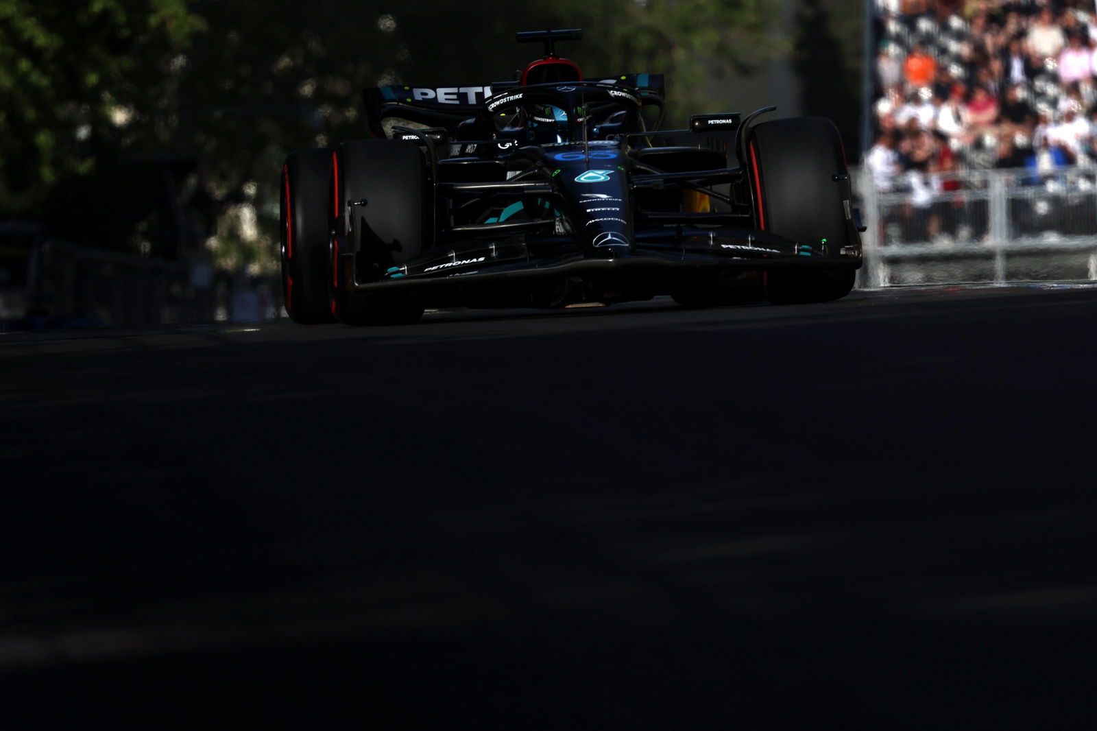 George Russell (GBR) Mercedes AMG F1 W14. Formula 1 World Championship, Rd 4, Azerbaijan Grand Prix, Baku Street Circuit,