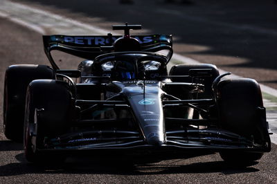 George Russell (GBR) Mercedes AMG F1 W14 in the pits. Formula 1 World Championship, Rd 4, Azerbaijan Grand Prix, Baku