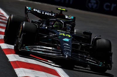 Lewis Hamilton (GBR) Mercedes AMG F1 W14. Formula 1 World Championship, Rd 4, Azerbaijan Grand Prix, Baku Street Circuit,