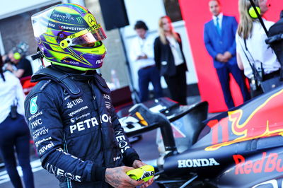 Lewis Hamilton (GBR) Mercedes AMG F1 in parc ferme. Formula 1 World Championship, Rd 4, Azerbaijan Grand Prix, Baku Street