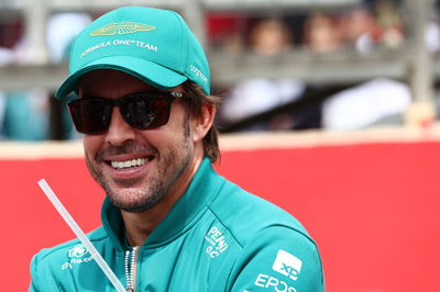 Fernando Alonso (ESP) Aston Martin F1 Team on the drivers' parade. Formula 1 World Championship, Rd 4, Azerbaijan Grand