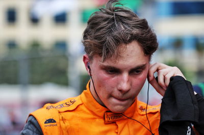 Oscar Piastri (AUS) McLaren in parc ferme. Formula 1 World Championship, Rd 4, Azerbaijan Grand Prix, Baku Street Circuit,