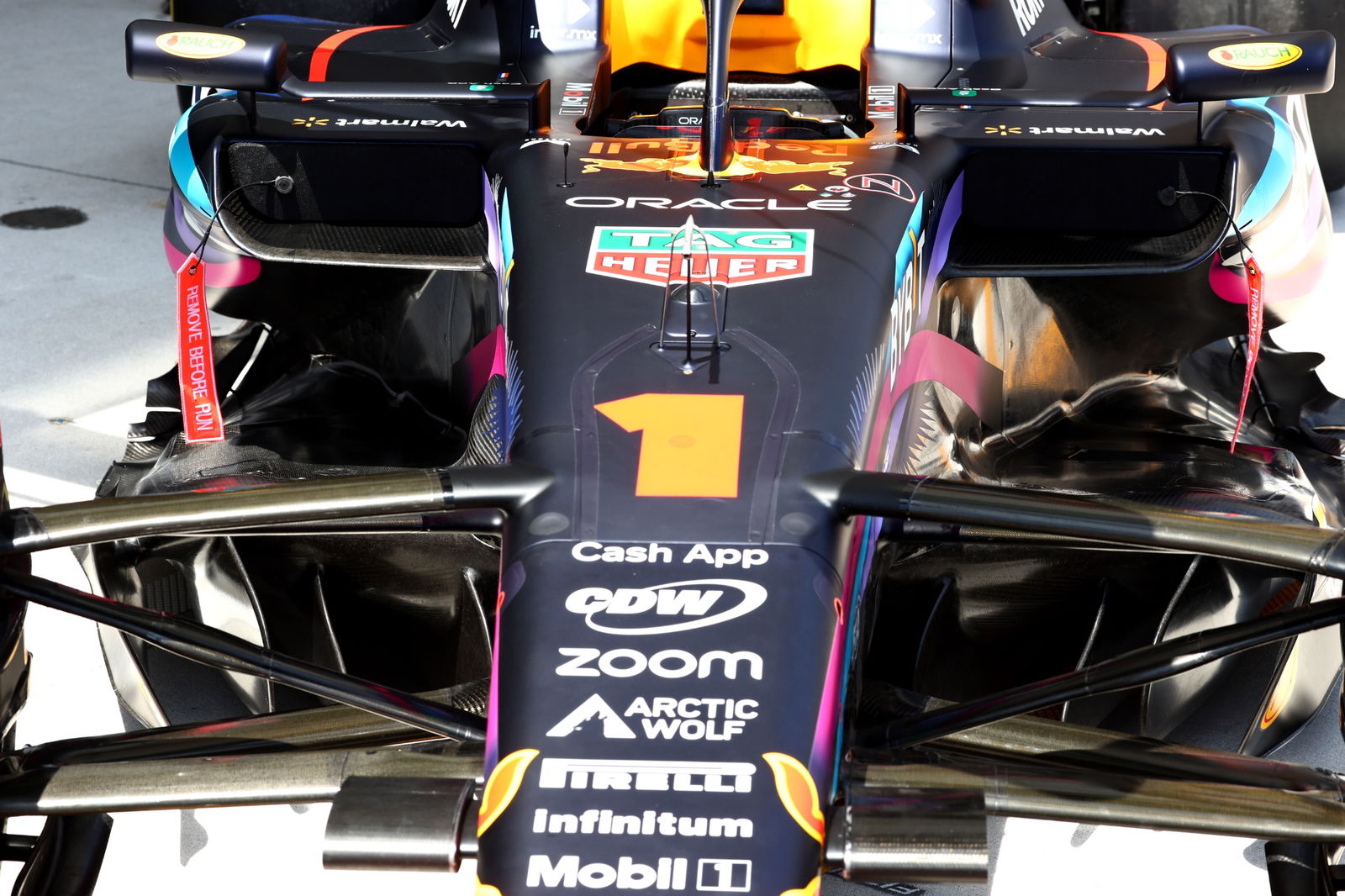 Max Verstappen (NLD) Red Bull Racing RB19 - front suspension detail. Formula 1 World Championship, Rd 5, Miami Grand Prix,