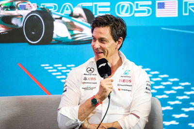 Toto Wolff (GER) Mercedes AMG F1 Shareholder and Executive Director in the FIA Press Conference. Formula 1 World