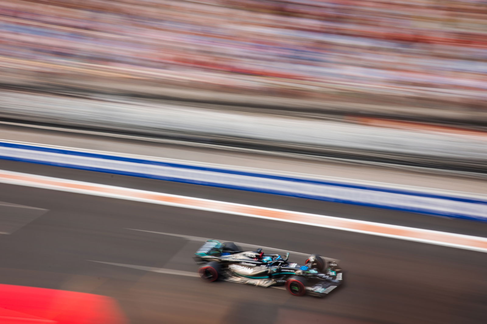 George Russell (GBR ) Mercedes AMG F1 W14.Kejuaraan Dunia Formula 1, Rd 5, Grand Prix Miami, Miami, Florida, AS,