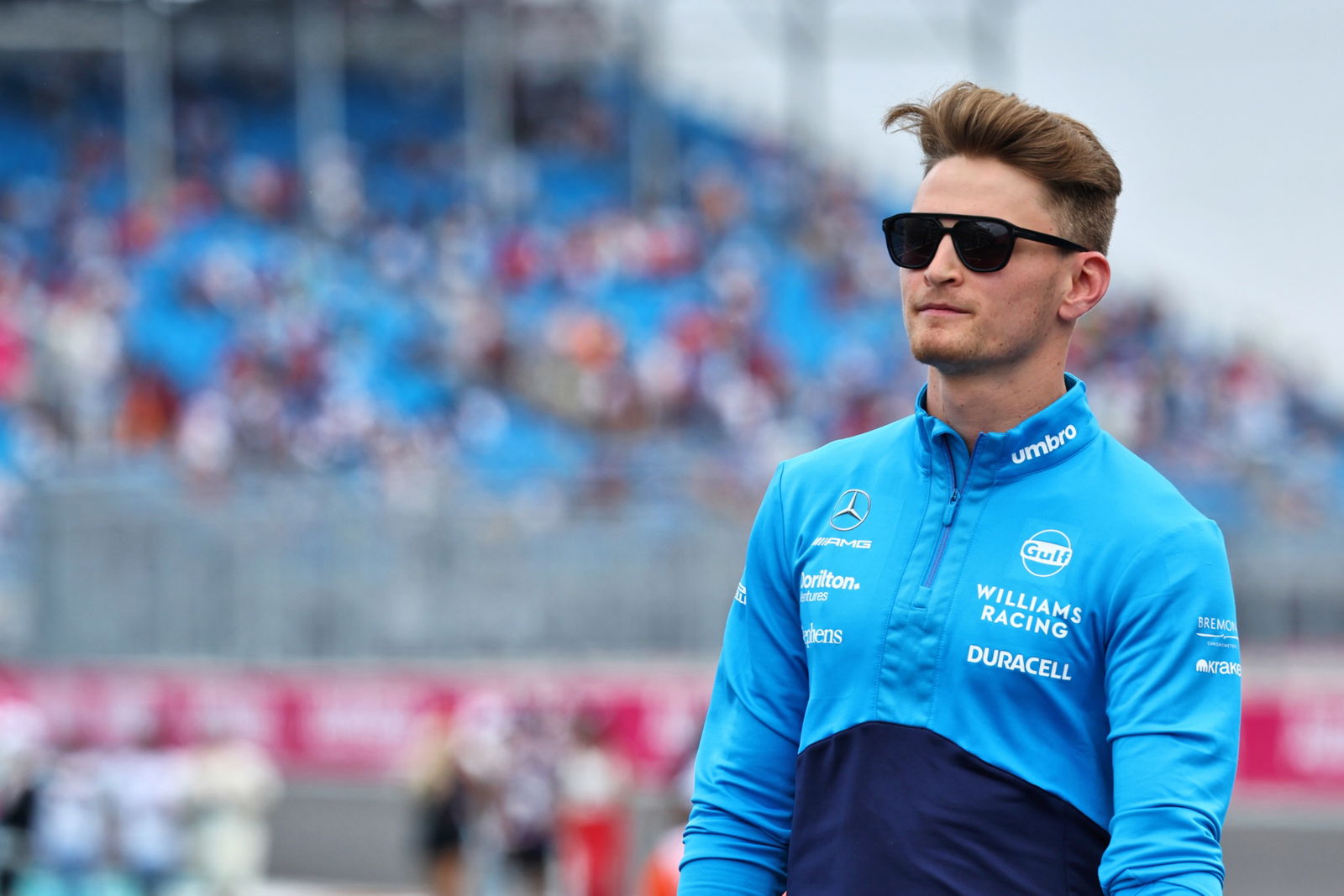 Logan Sargeant (USA) Williams Racing on the drivers' parade. Formula 1 World Championship, Rd 5, Miami Grand Prix, Miami,