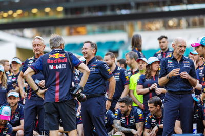 (L to R): Christian Horner (GBR) Red Bull Racing Team Principal; Adrian Newey (GBR) Red Bull Racing Chief Technical Officer;