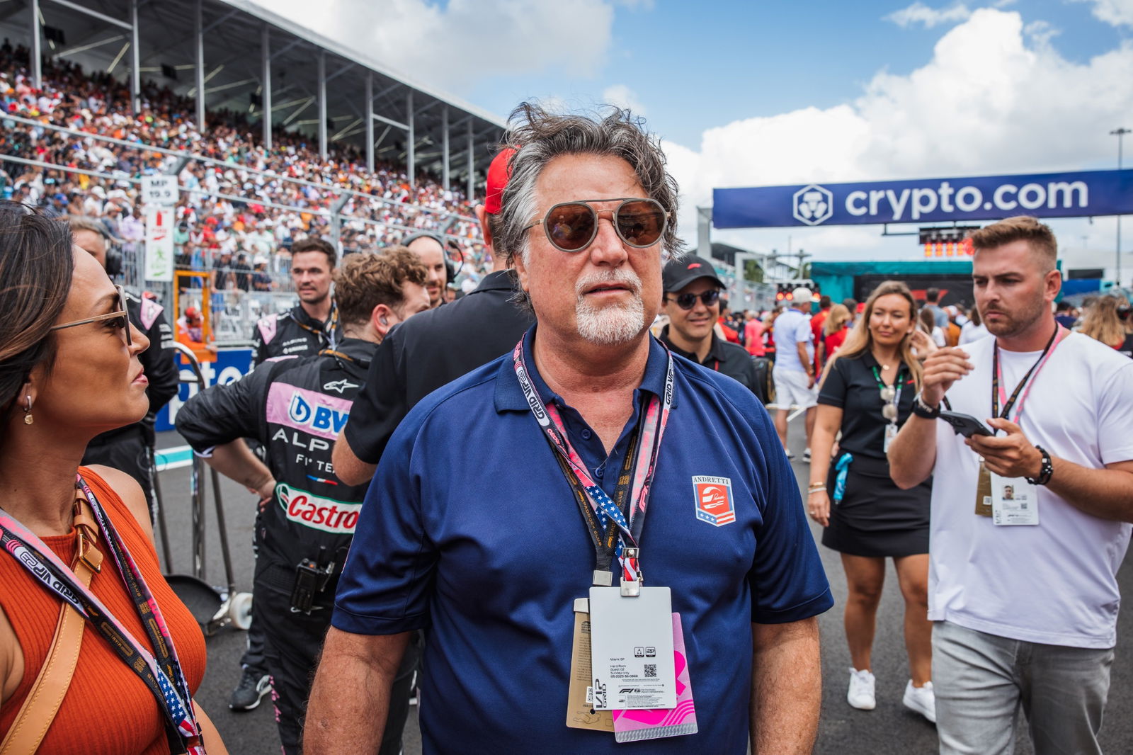 Michael Andretti (USA). Formula 1 World Championship, Rd 5, Miami Grand Prix, Miami, Florida, USA, Race Day.-