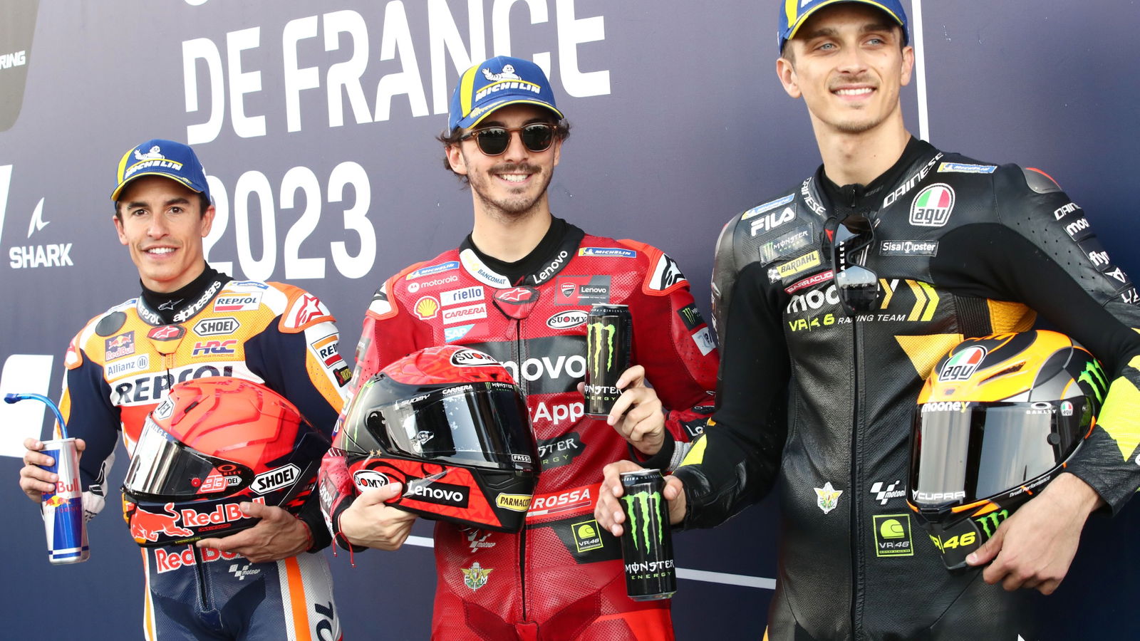 Francesco Bagnaia, Marc Marquez, Luca Marini, MotoGP, French MotoGP, 13 May