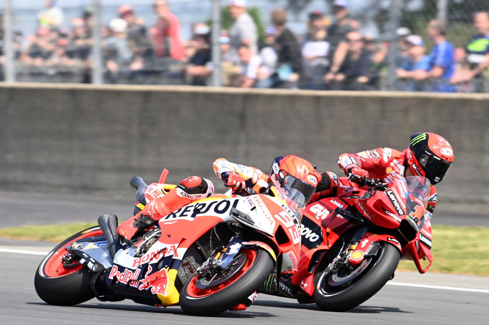 Francesco Bagnaia, Marc Marquez MotoGP Le Mans 2023