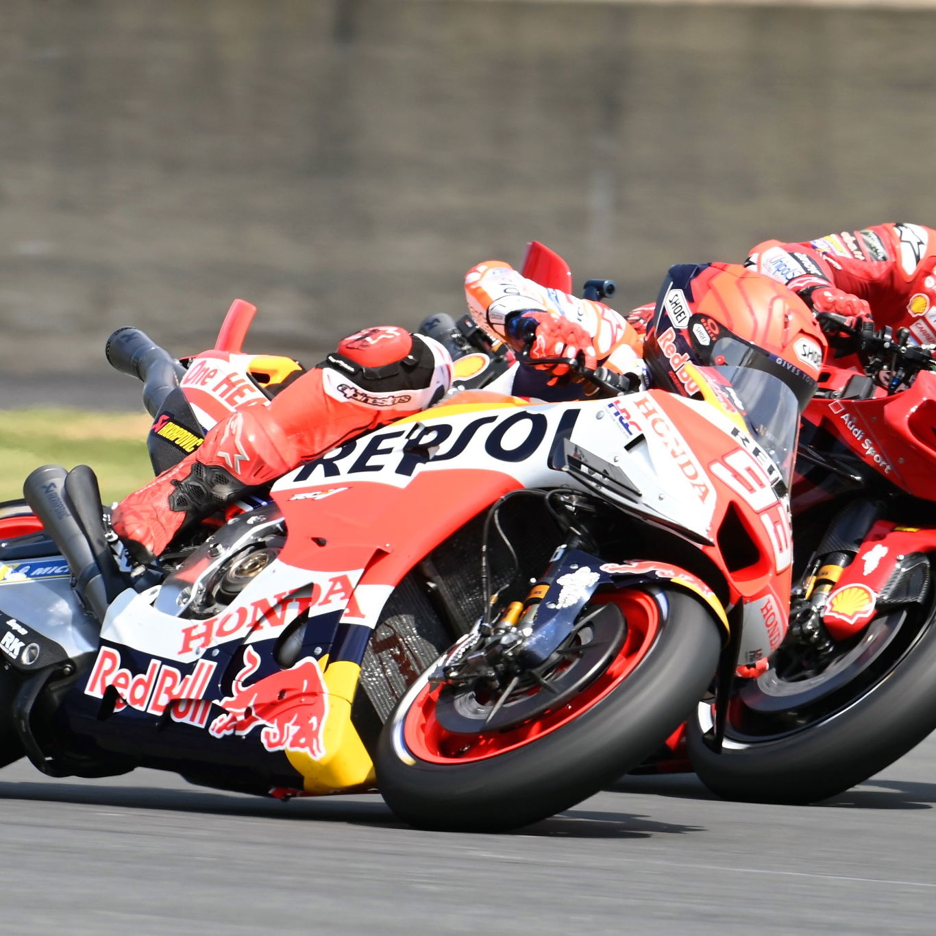 Marc Marquez, Francesco Bagnaia, MotoGP sprint race, French MotoGP, 13 May