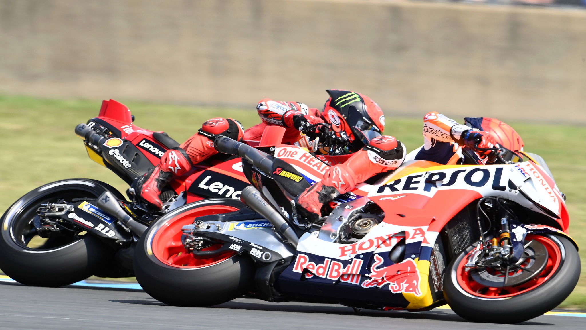 Francesco Bagnaia, Marc Marquez MotoGP Le Mans 2023