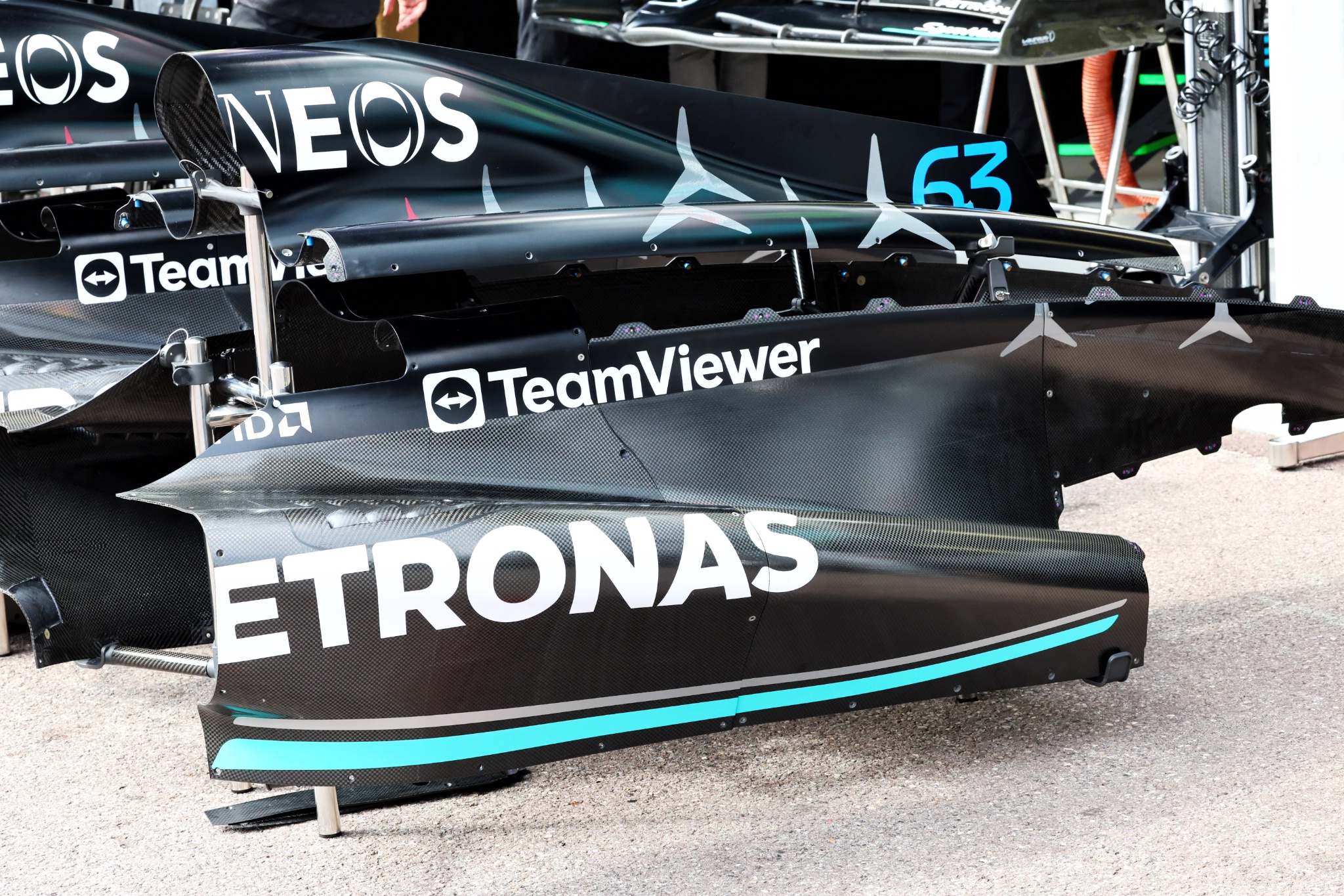 Mercedes AMG F1 W14 sidepod detail. Formula 1 World Championship, Rd 7, Monaco Grand Prix, Monte Carlo, Monaco,