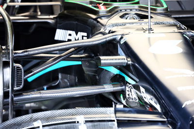 Mercedes AMG F1 W14 front suspension detail. Formula 1 World Championship, Rd 7, Monaco Grand Prix, Monte Carlo, Monaco,