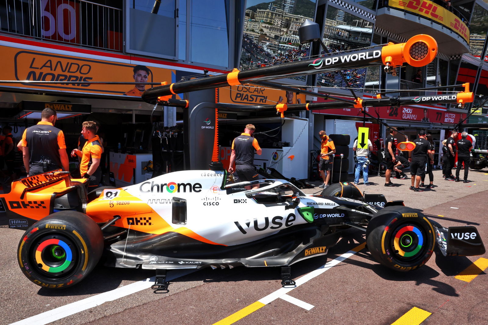 McLaren MCL60. Formula 1 World Championship, Rd 7, Monaco Grand Prix, Monte Carlo, Monaco, Practice Day.-