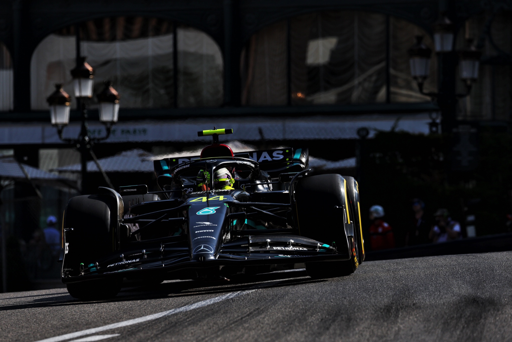 Lewis Hamilton (GBR ) Mercedes AMG F1 W14. Kejuaraan Dunia Formula 1, Rd 7, Grand Prix Monako, Monte Carlo, Monako,
