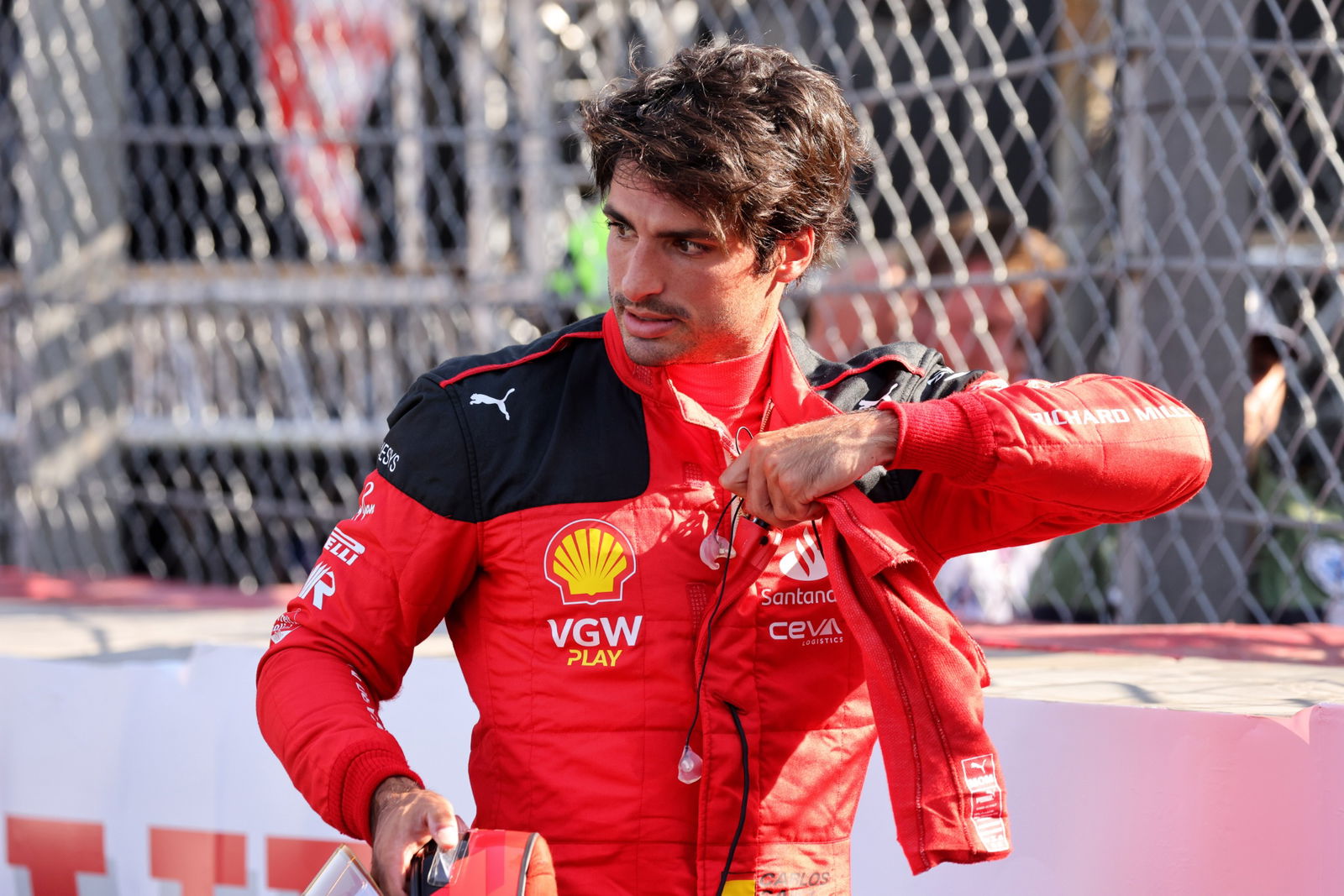 Carlos Sainz at the 2023 Monaco Grand Prix
