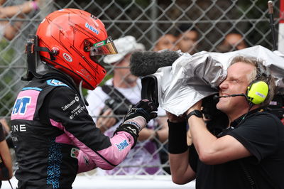 Esteban Ocon (FRA) Alpine F1 Team celebrates his third position in parc ferme. Formula 1 World Championship, Rd 7, Monaco