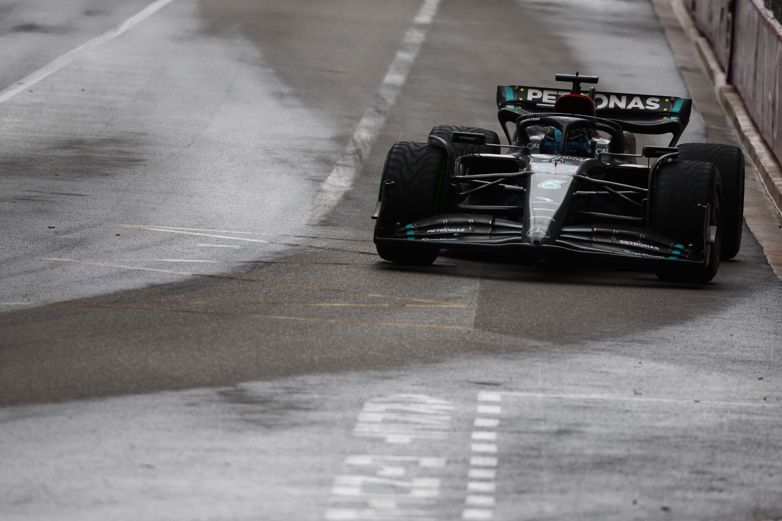 George Russell (GBR ) Mercedes AMG F1 W14.Kejuaraan Dunia Formula 1, Rd 7, Grand Prix Monako, Monte Carlo, Monako, Balapan