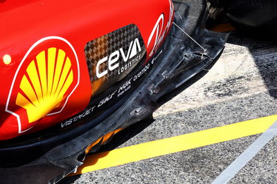 Ferrari SF-23 of Carlos Sainz Jr (ESP) Ferrari - floor detail. Formula 1 World Championship, Rd 8, Spanish Grand Prix,