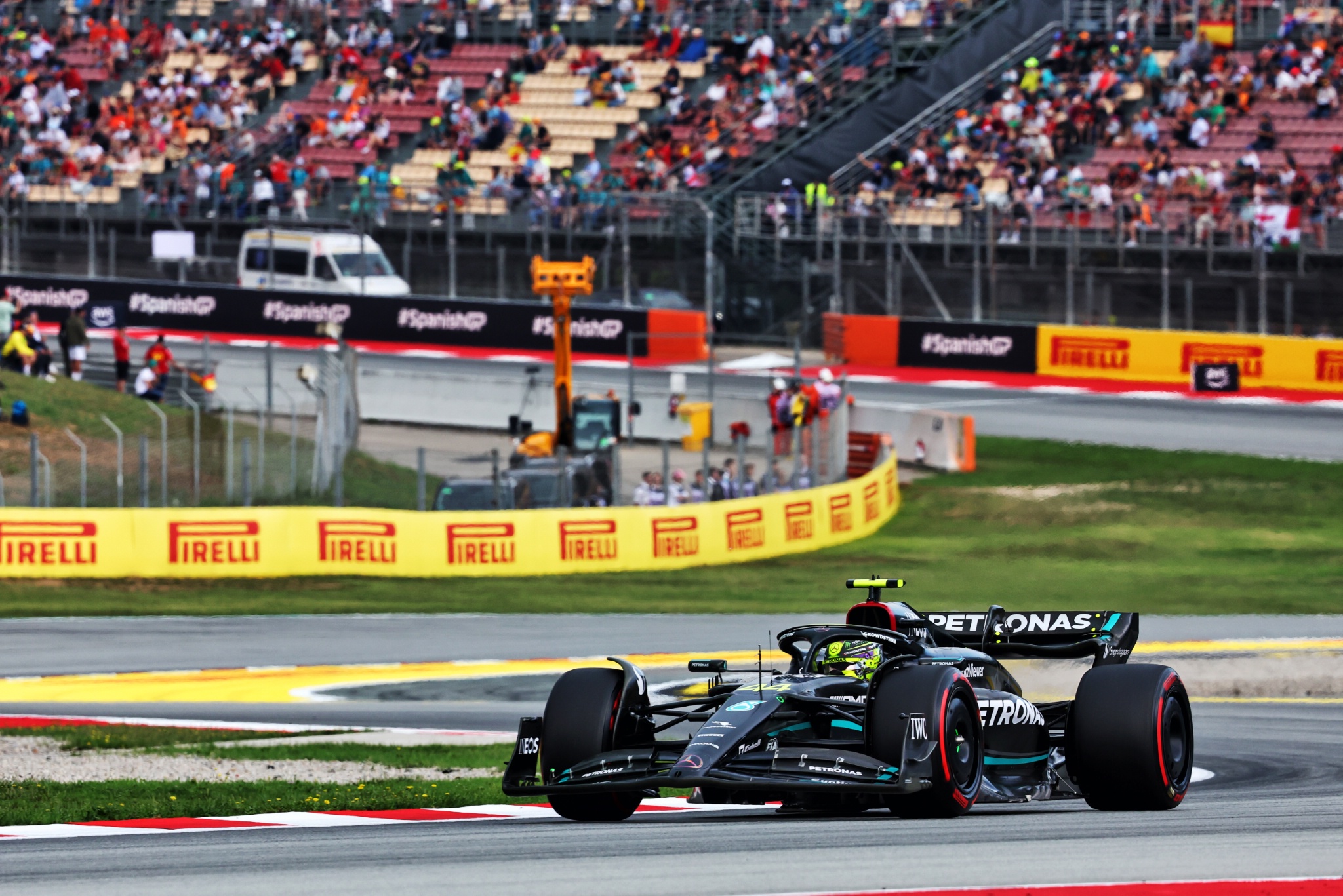 Lewis Hamilton (GBR ) Mercedes AMG F1 W14. Kejuaraan Dunia Formula 1, Rd 8, Grand Prix Spanyol, Barcelona, Spanyol,