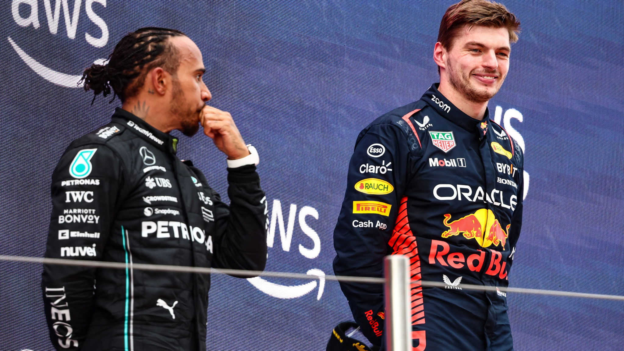 Lewis Hamilton (GBR), Mercedes AMG F1 and Max Verstappen (NLD), Red Bull Racing Formula 1 World Championship, Rd 8,