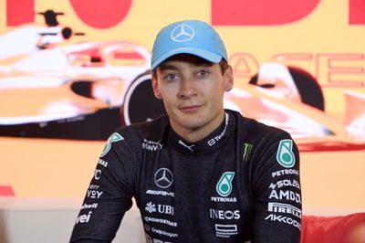 George Russell (GBR) Mercedes AMG F1 in the post race FIA Press Conference. Formula 1 World Championship, Rd 8, Spanish