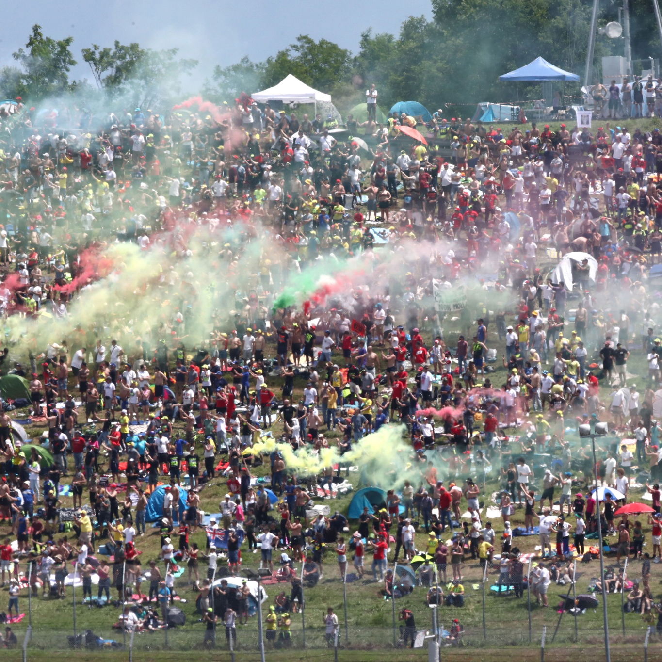 Fans, MotoGP race, Italian MotoGP, 11 June