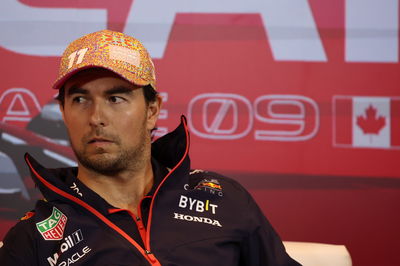 Sergio Perez (MEX) Red Bull Racing in the FIA Press Conference. Formula 1 World Championship, Rd 9, Canadian Grand Prix,