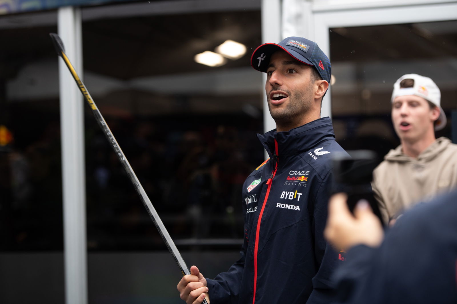 Daniel Ricciardo (AUS) Red Bull Racing Reserve and Third Driver plays hockey. Formula 1 World Championship, Rd 9, Canadian