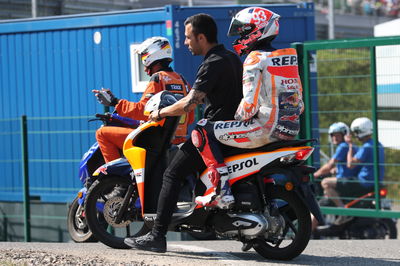 Marc Marquez after crash, German MotoGP, 18 June