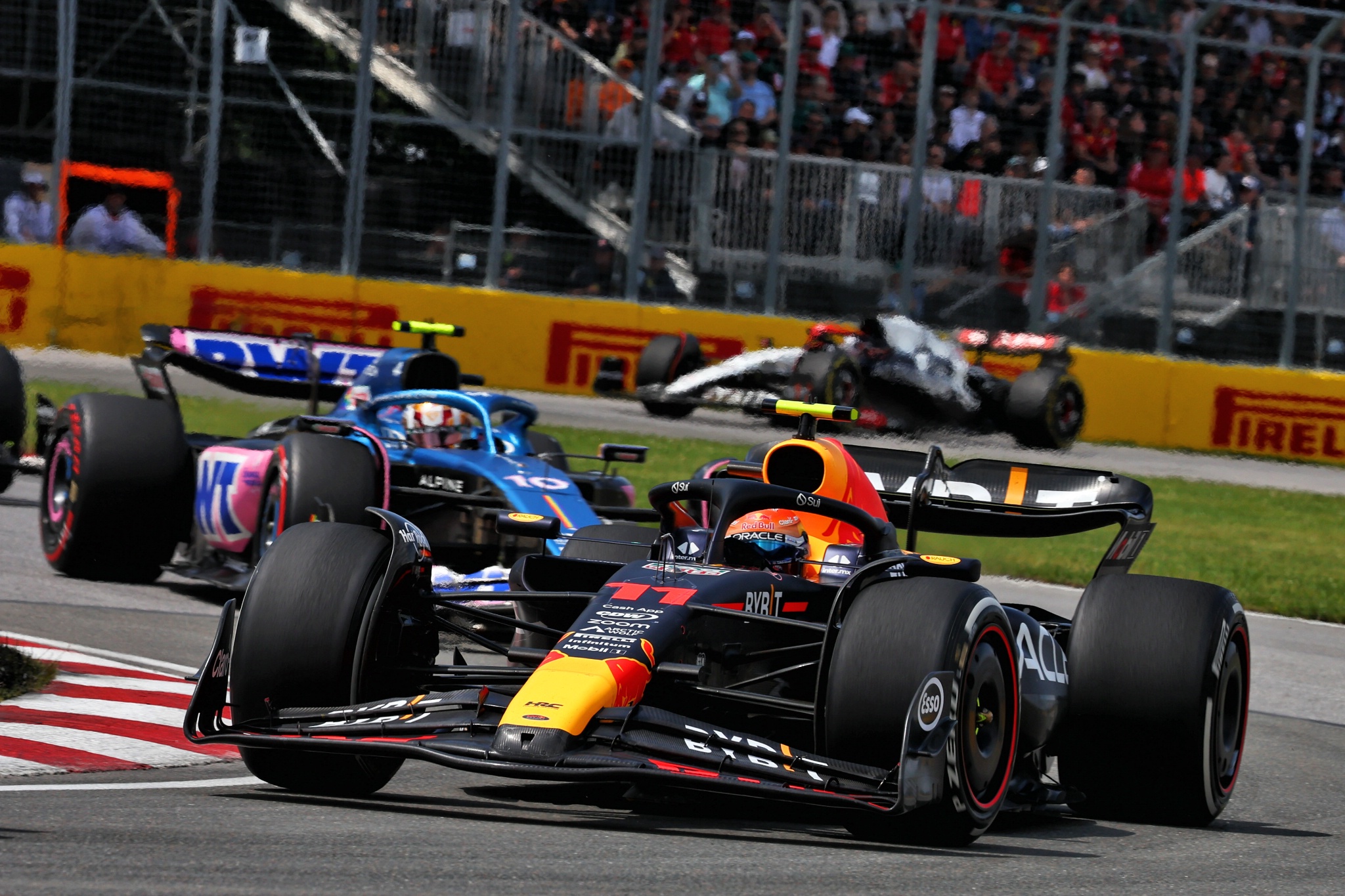 Sergio Perez (MEX) Red Bull Racing RB19. Formula 1 World Championship, Rd 9, Canadian Grand Prix, Montreal, Canada, Race