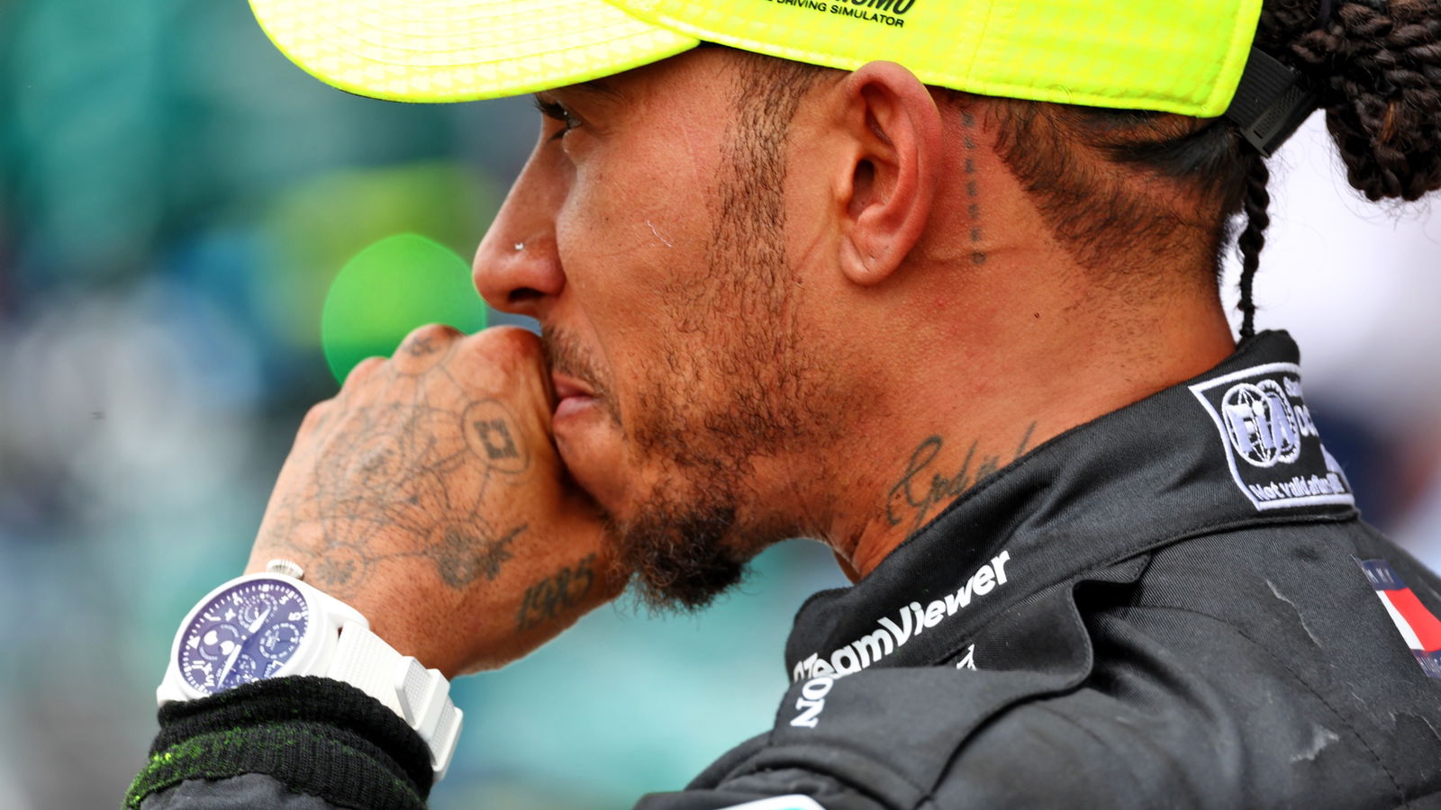 Third placed Lewis Hamilton (GBR) M