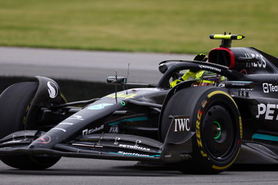 Lewis Hamilton (GBR) Mercedes AMG F1 W14 celebrates third position at the end of the race. Formula 1 World Championship,