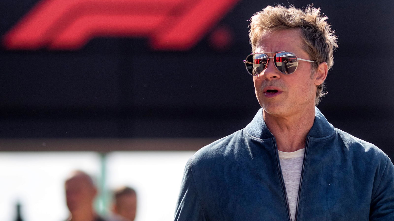 Brad Pitt (USA) Actor. Formula 1 World Championship, Rd 11, British Grand Prix, Silverstone, England, Preparation Day.
-
