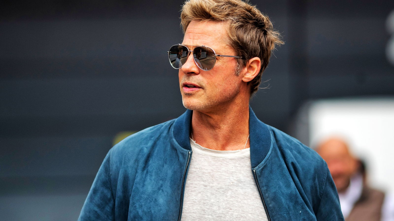 Brad Pitt (USA) Actor. Formula 1 World Championship, Rd 11, British Grand Prix, Silverstone, England, Preparation Day.-
