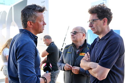 (L to R): Marcin Budkowski (POL) with Mattia Binotto (ITA). Formula 1 World Championship, Rd 11, British Grand Prix,