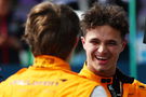 Lando Norris (GBR) McLaren with team mate Oscar Piastri (AUS) McLaren in qualifying parc ferme. Formula 1 World