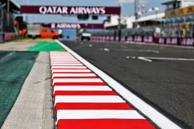 Circuit atmosphere - kerb detail. Formula 1 World Championship, Rd 12, Hungarian Grand Prix, Budapest, Hungary,