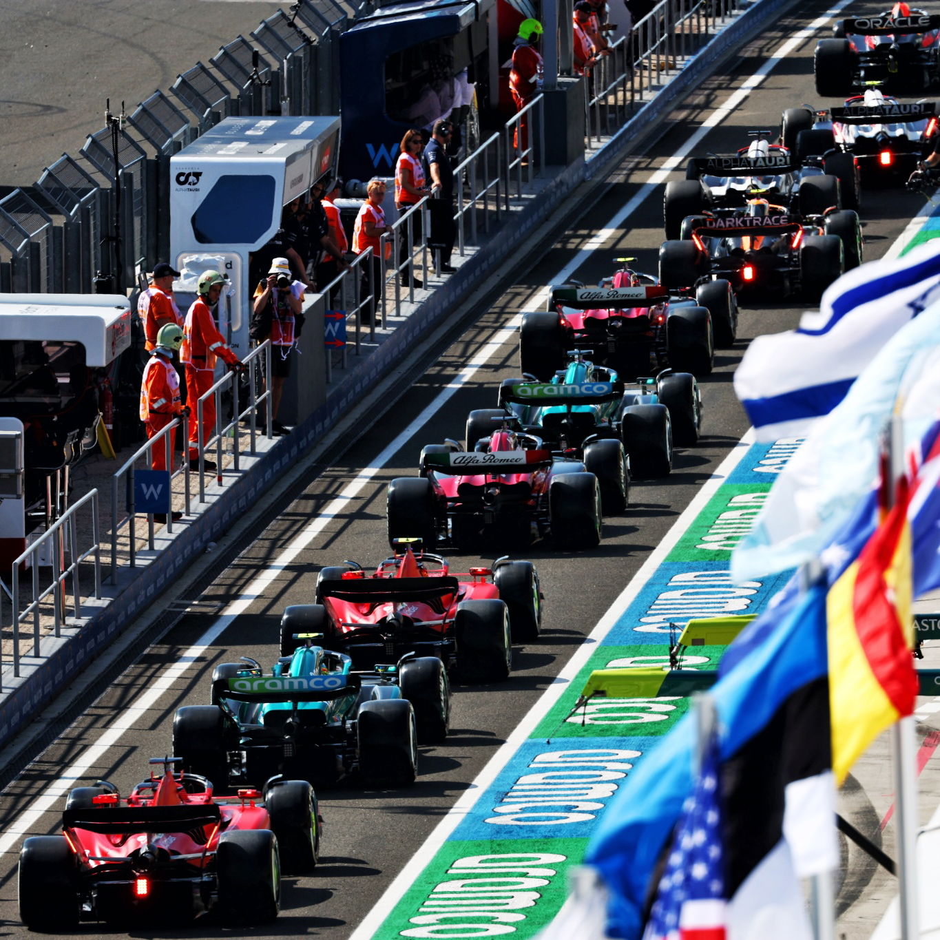 Charles Leclerc (MON) Ferrari SF-23 at the end of the queue in the pit lane. Formula 1 World Championship, Rd 12,