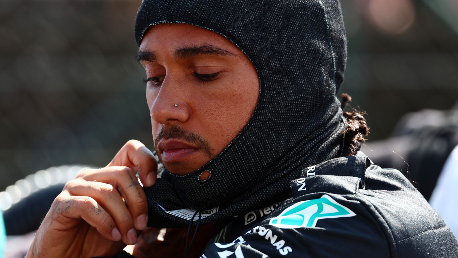 Lewis Hamilton (GBR) Mercedes AMG F1 on the grid. Formula 1 World Championship, Rd 12, Hungarian Grand Prix, Budapest,