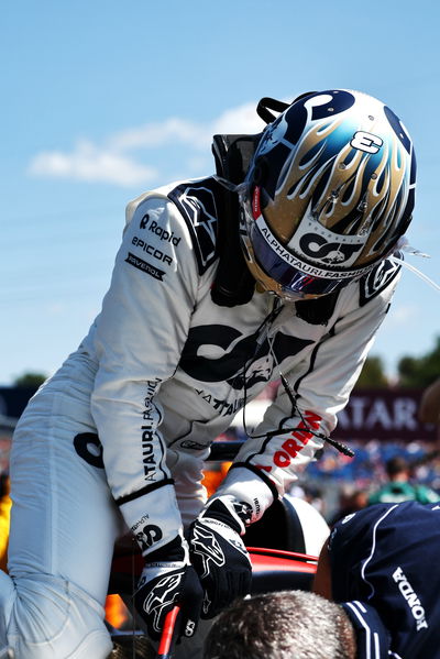 Daniel Ricciardo (AUS) AlphaTauri AT04 on the grid. Formula 1 World Championship, Rd 12, Hungarian Grand Prix, Budapest,