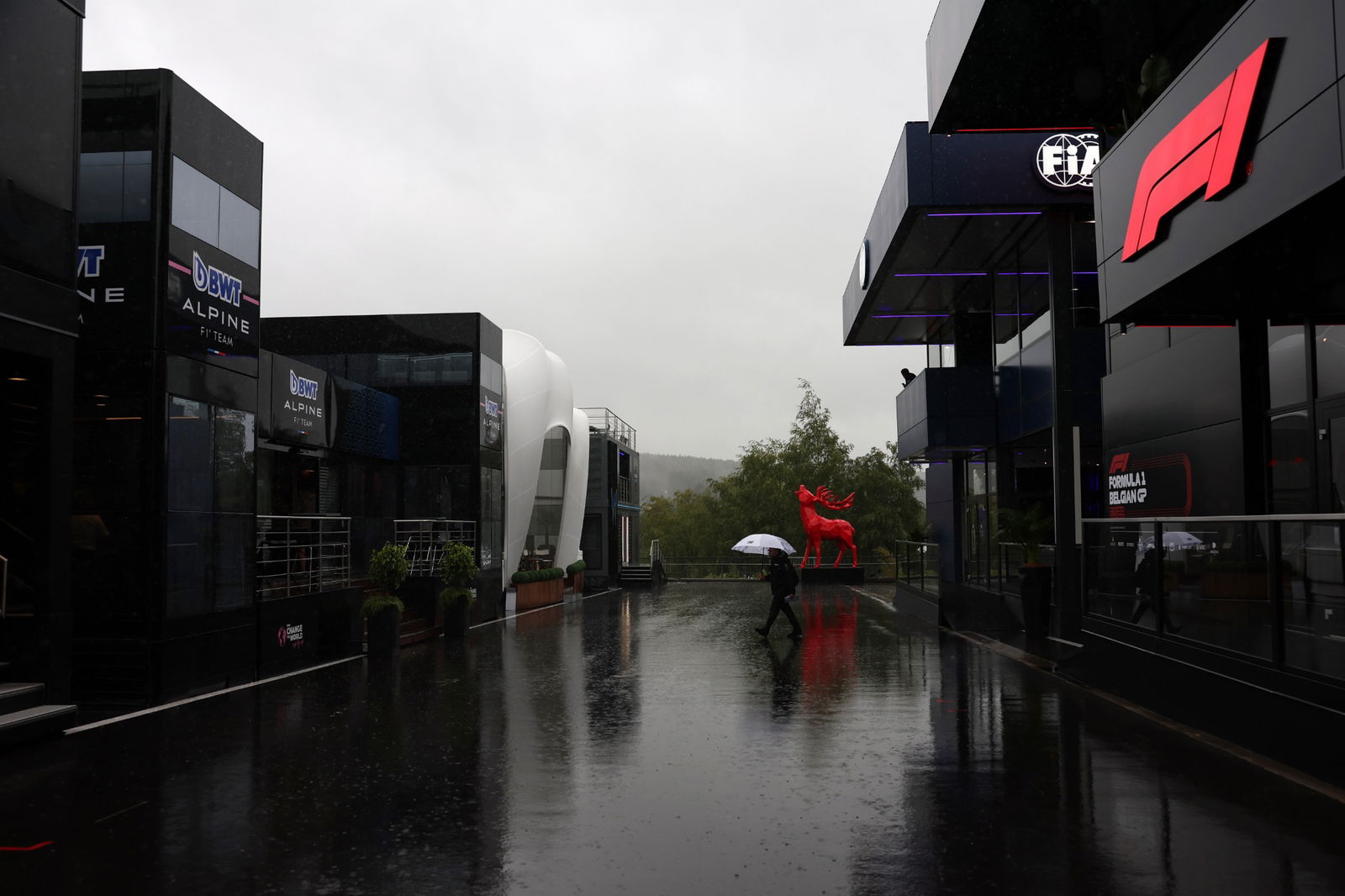 Paddock atmosphere. Formula 1 World Championship, Rd 13, Belgian Grand Prix, Spa Francorchamps, Belgium, Preparation