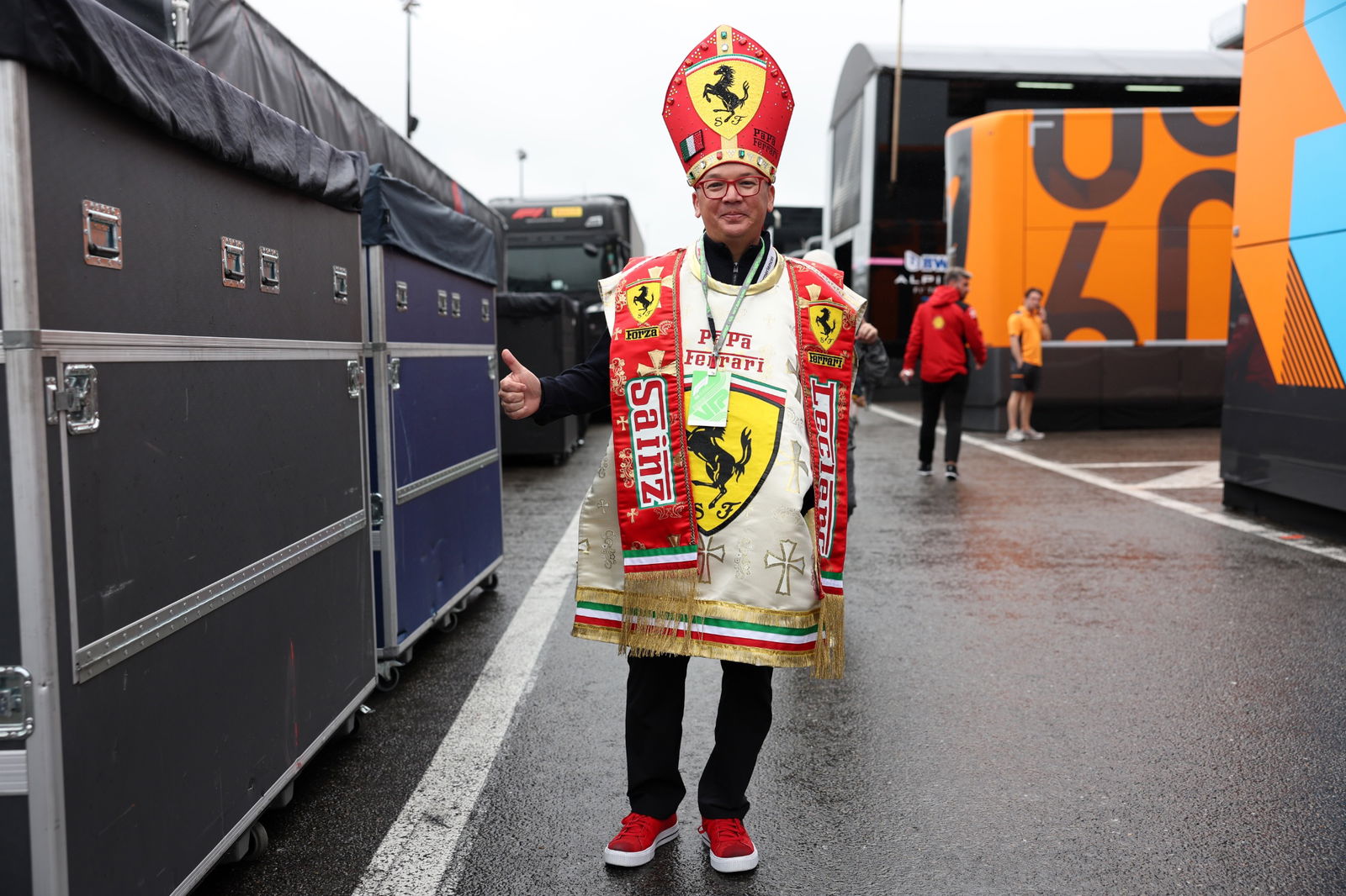 Circuit atmosphere - Ferrari fan. Formula 1 World Championship, Rd 13, Belgian Grand Prix, Spa Francorchamps, Belgium,