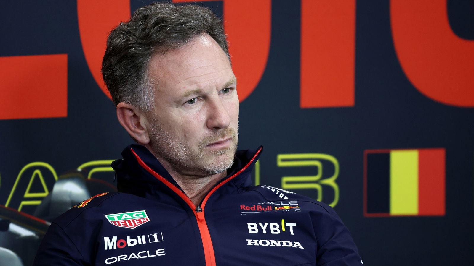 Christian Horner (GBR) Red Bull Racing Team Principal in the FIA Press Conference. Formula 1 World Championship, Rd 13,